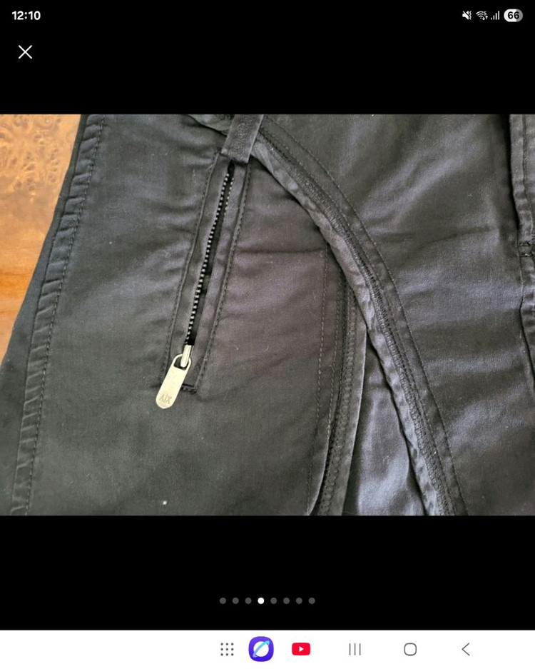 아르마니 익스체인지 AX 하이웨이스트 나팔 스컷--3