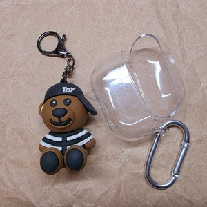 갤럭시 버즈프로3 투명케이스(다이소)+ 강아지 키링일괄 이미지