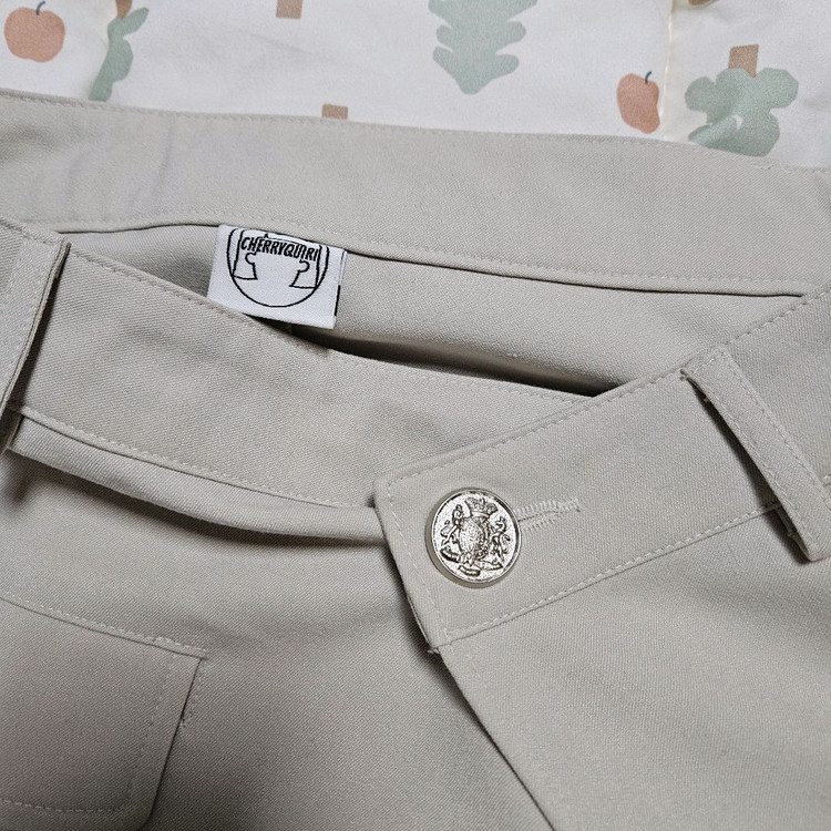 라뇨 체리퀴리 베이지 아이보리 랩스커트 레이어드 1사이즈 이미지