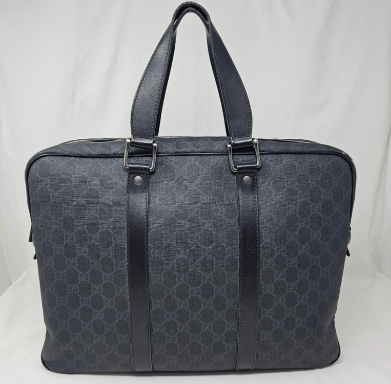 정품 구찌 GG 수프림 블랙 서류 가방--1