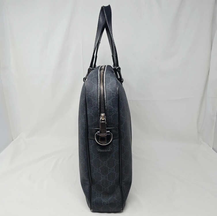 정품 구찌 GG 수프림 블랙 서류 가방--3