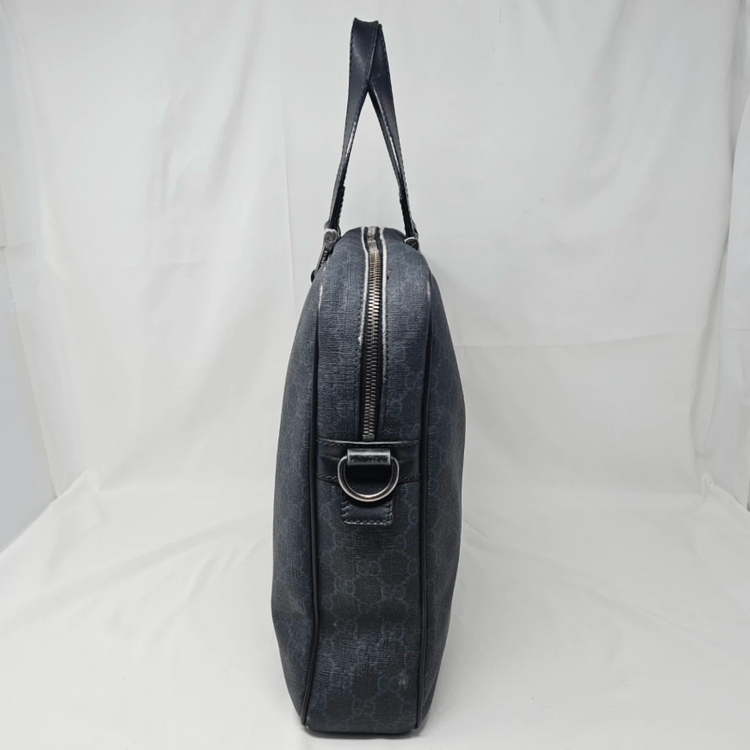 정품 구찌 GG 수프림 블랙 서류 가방--2