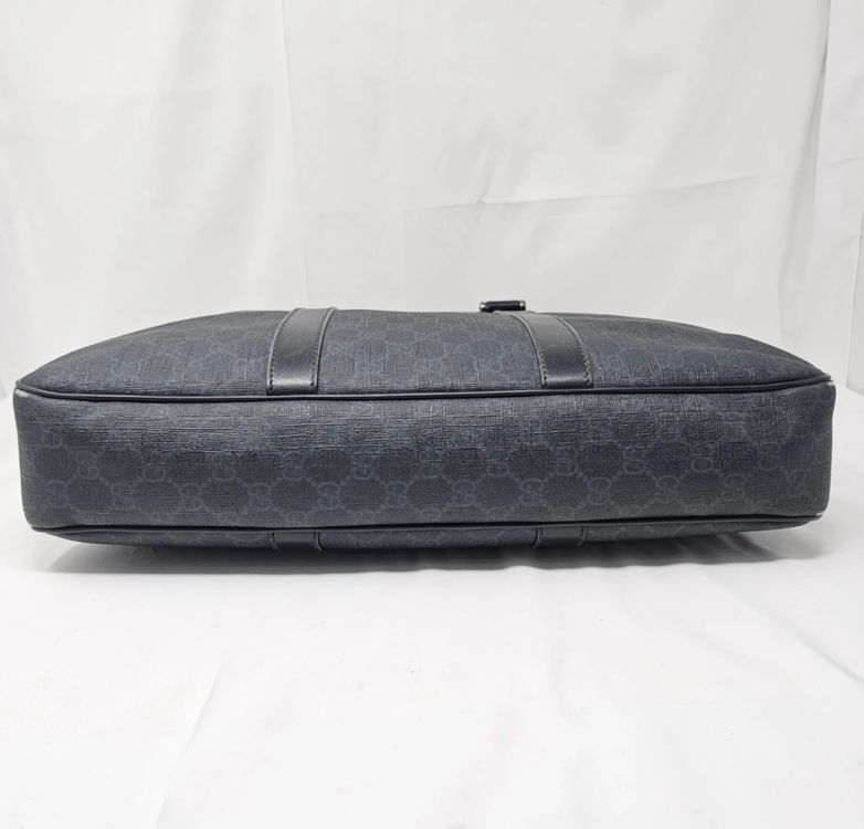 정품 구찌 GG 수프림 블랙 서류 가방--4