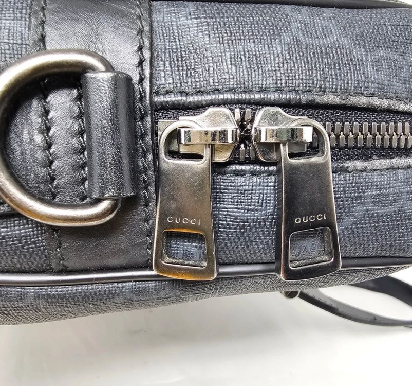 정품 구찌 GG 수프림 블랙 서류 가방--6