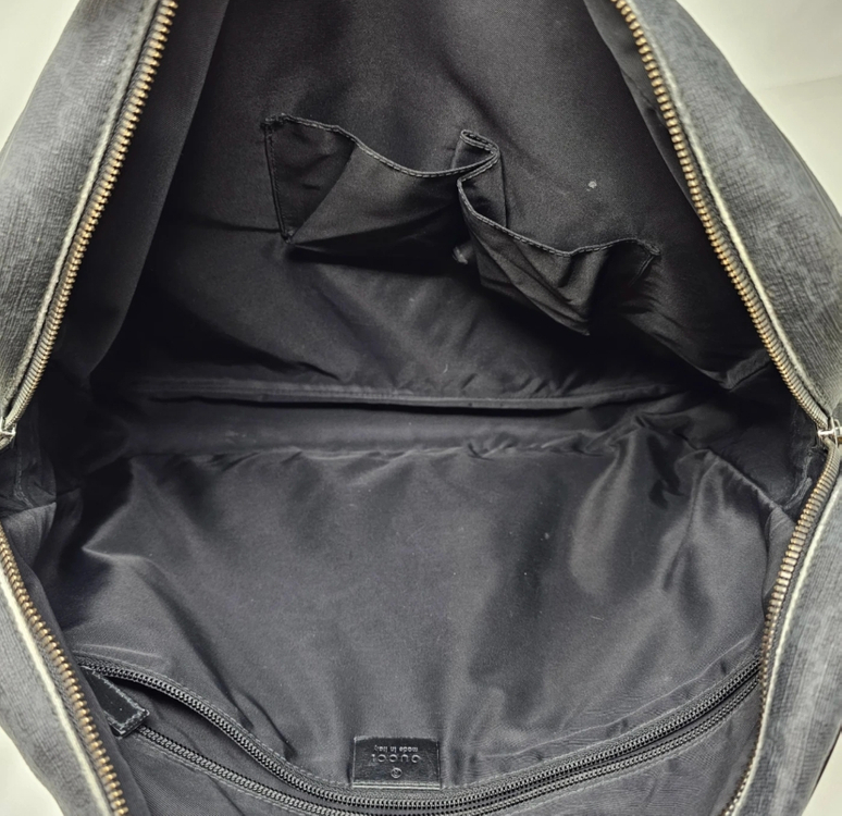 정품 구찌 GG 수프림 블랙 서류 가방--8