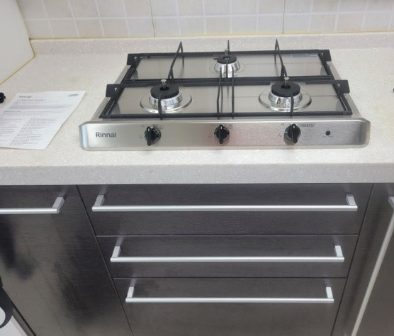 린나이 3구 가스렌지--3