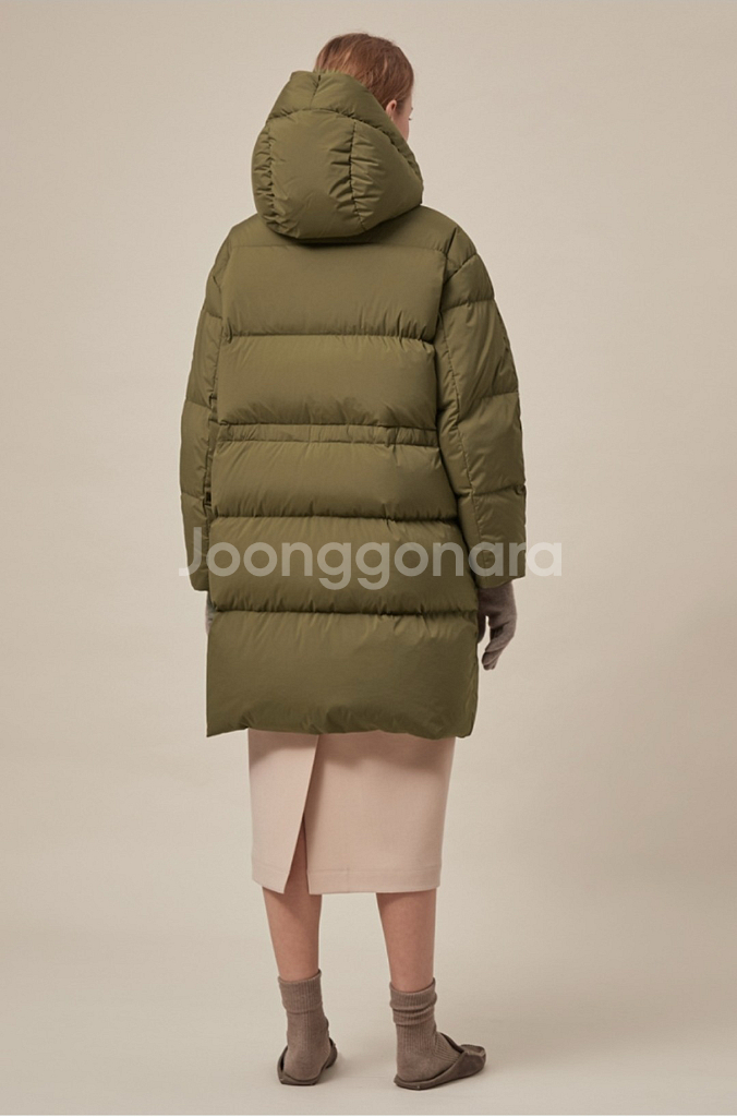 한섬 더 캐시미어 구스다운 패딩--3