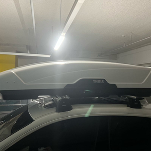 [일괄/직거래] 툴레 모션 XT XL 화이트(500L) + 윙바/753 가로바 풀세트 (BMW 3GT, 3/4시리즈 이미지