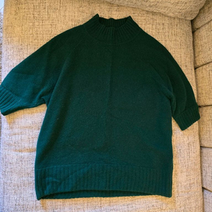 두툼한 캐시미어100 반팔니트