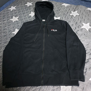 FILA 레그핏 기모 후드집업 자켓 블랙 (XL) 이미지