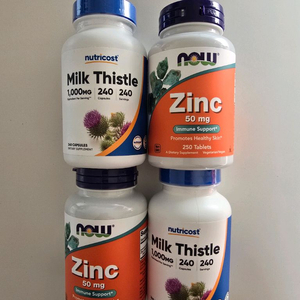 [택포]총4통: 대용량 아연 / 밀크시슬 밀크씨슬