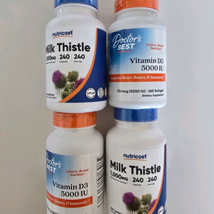 [택포]총4통: 대용량 비타민D / 밀크시슬 밀크씨슬 일괄