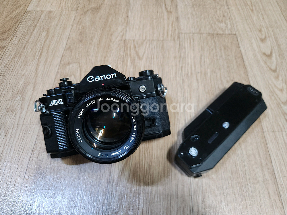 캐논 A-1바디및 50mm F1.2 렌즈 + 모터드라이브 셋트 판매합니다--5