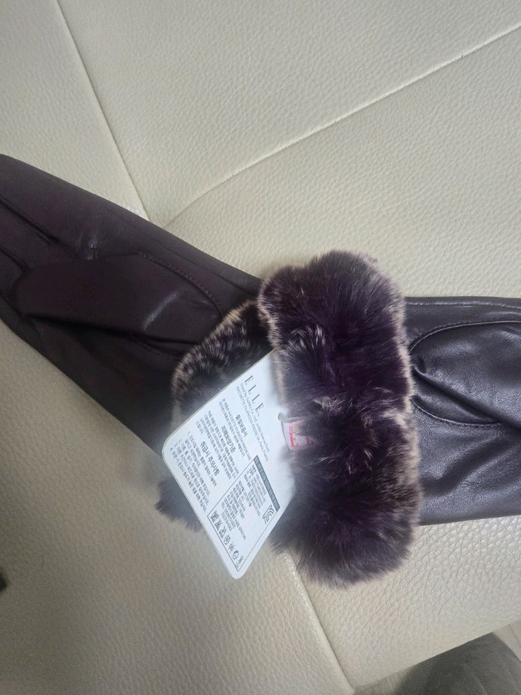 여성용 겨울 가죽장갑 엘르--3