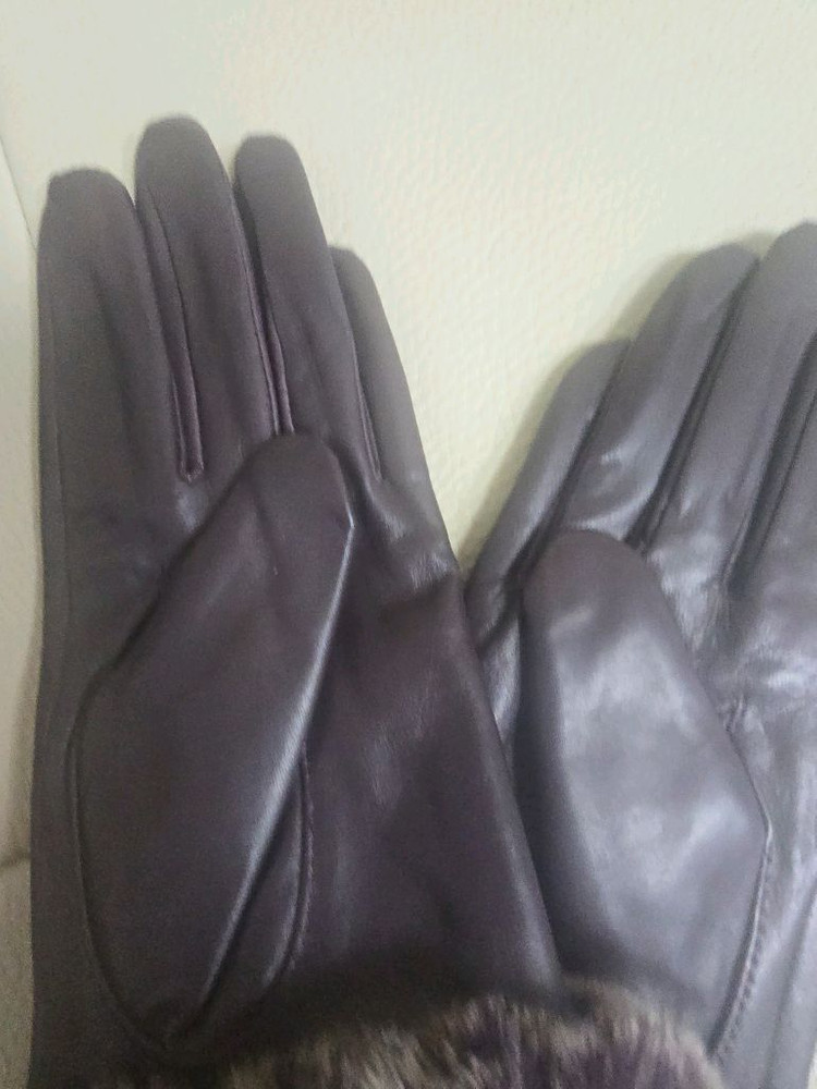 여성용 겨울 가죽장갑 엘르--6