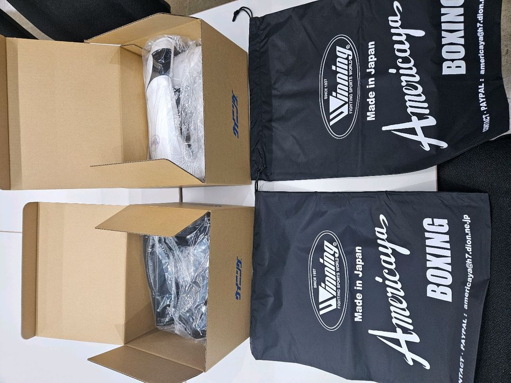 새상품 위닝글러브 10온스 블랙, 14온스 화이트 벨크로--1