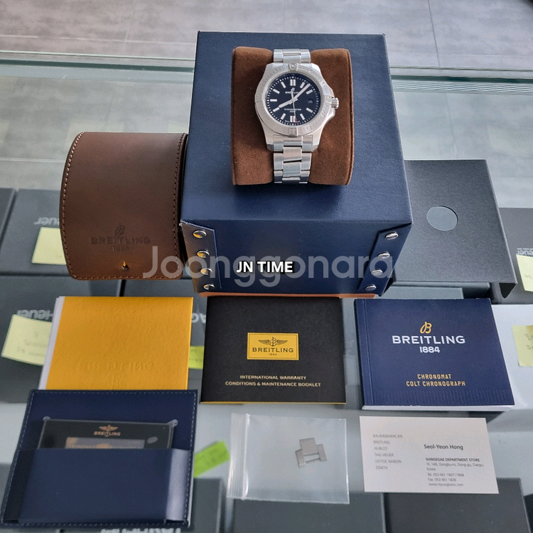 브라이틀링 신형 콜트 44mm 오토 검판 A17388(2019년식)--8