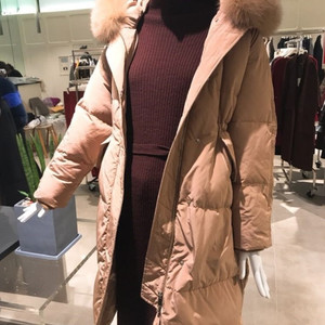 주크 거위털 롱패딩 55사이즈