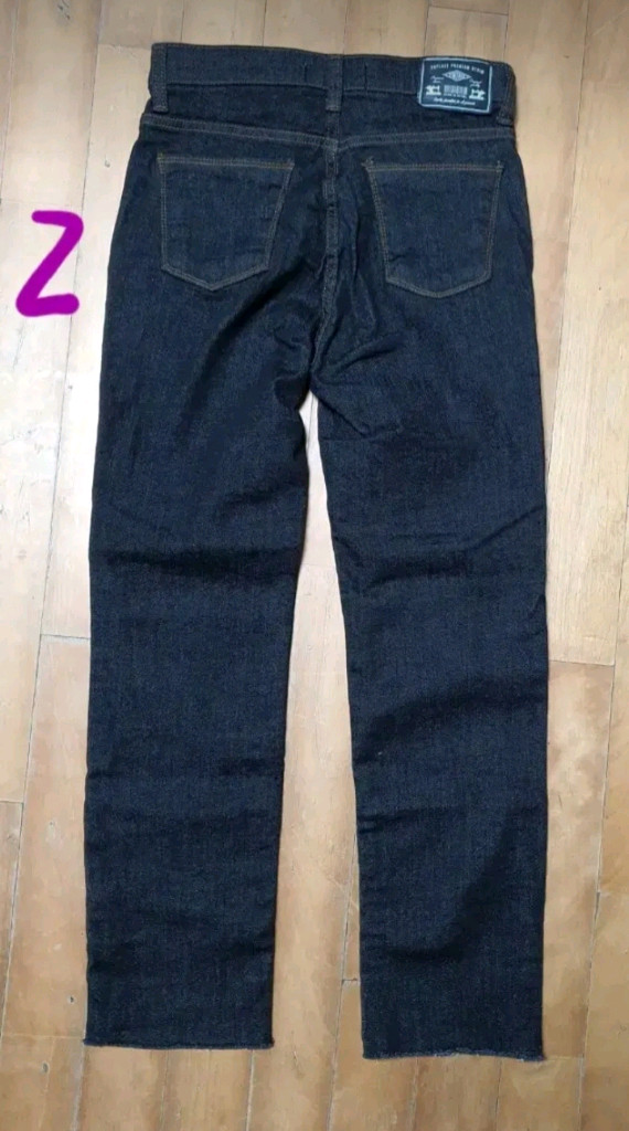 여성 밴딩 데님 팬츠 청바지 (레귤러, 부츠컷)--2