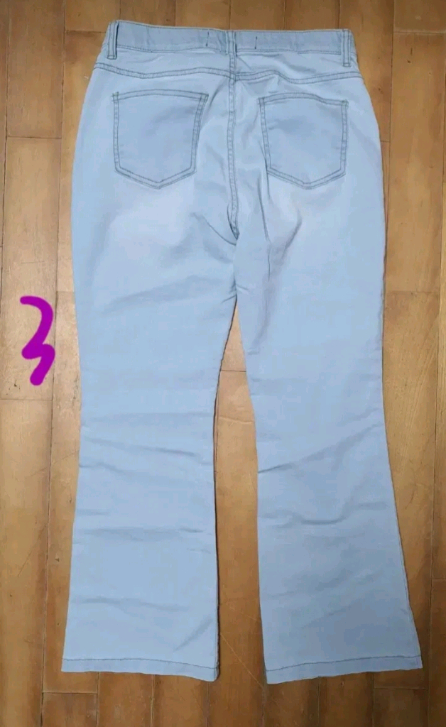 여성 밴딩 데님 팬츠 청바지 (레귤러, 부츠컷)--4