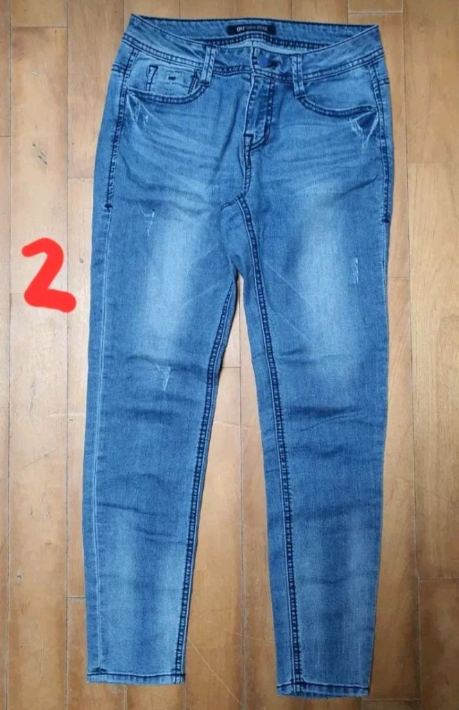 GU 여성 데님 팬츠 스키니핏 2종--4