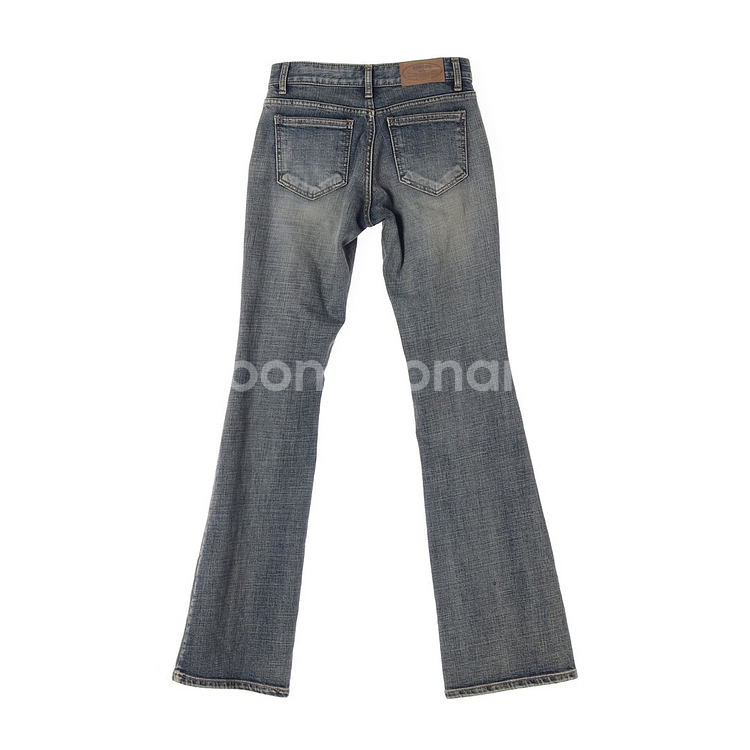 [S]보헤미안서울 로우라이즈 부츠컷 플레어진 데님 청바지--1