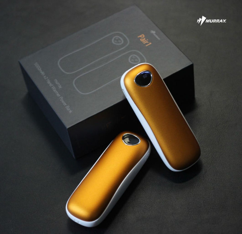 충전식 휴대용 전기 손난로 대용량 보조배터리 전기 전자 핫팩 트윈 손난로 10000mAh--1