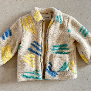 보보쇼즈 스크래치 양털 자켓 4-5y