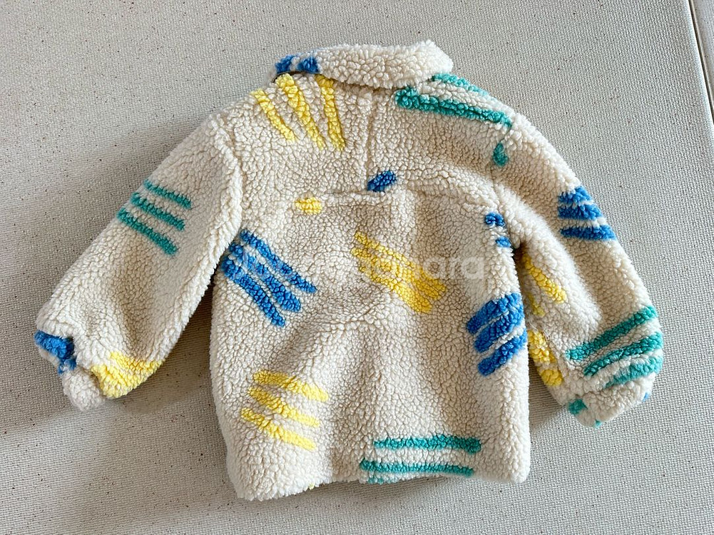 보보쇼즈 스크래치 양털 자켓 4-5y--1