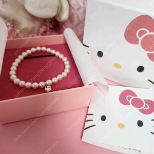 헬로키티 주얼리 시그니처 진주 팔찌 키티