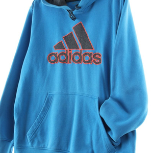 (L-2XL) 아디다스 후드티셔츠 기모 USA 블루