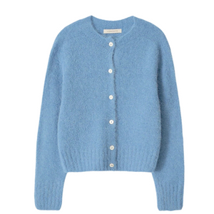 낫띵리튼 알파카 베이비블루 가디건