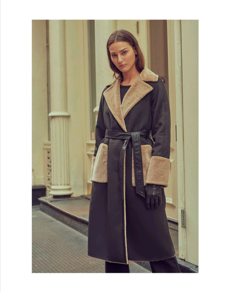 타하리 무스탕 코트(여성용)100--5