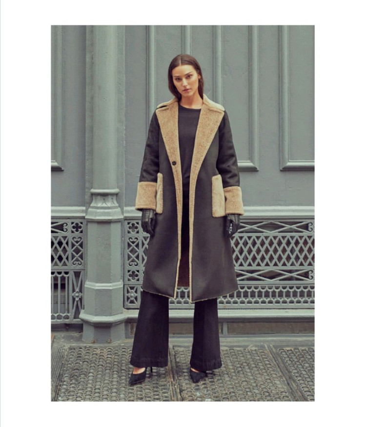 타하리 무스탕 코트(여성용)100--6