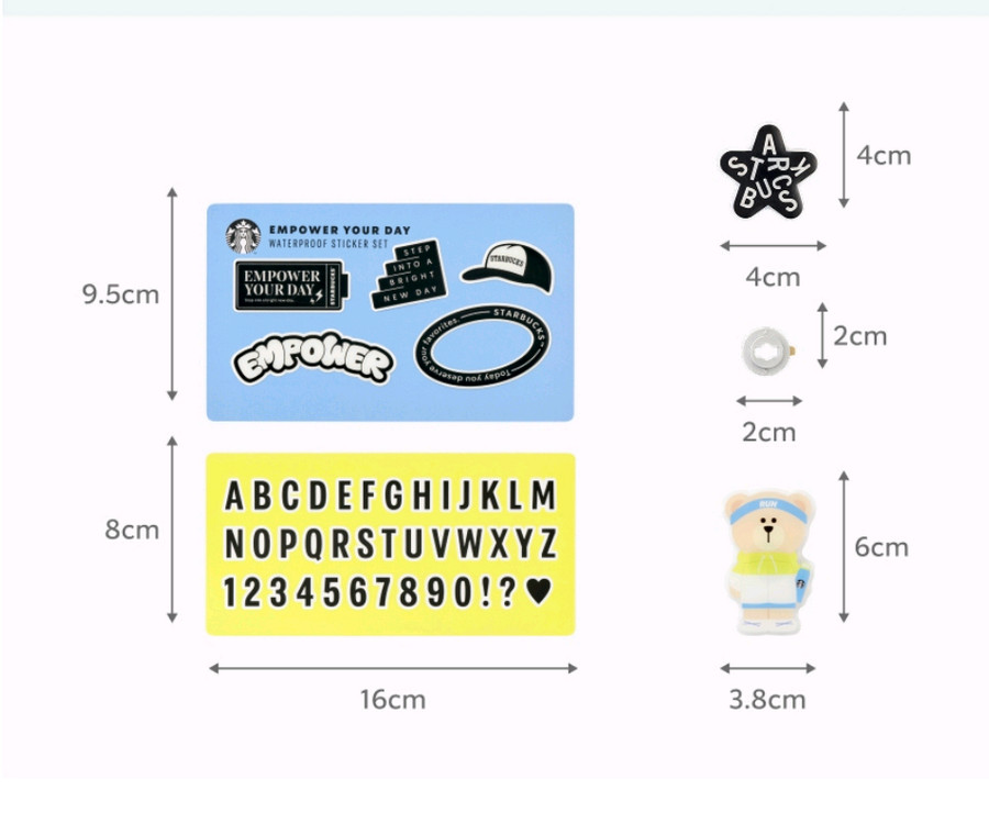 스타벅스 액티브 텀블러 꾸미기 세트--1