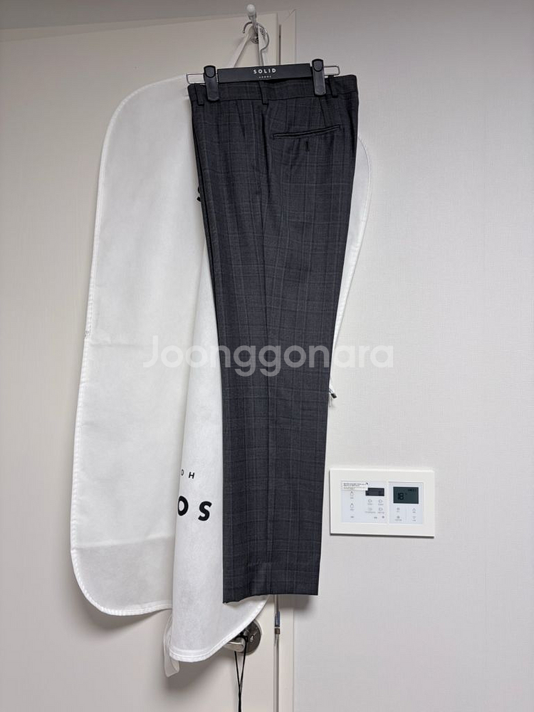 솔리드옴므 정장 수트 셋업 다크그레이--2