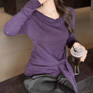 [새상품] 니트. 퍼플, 55~66