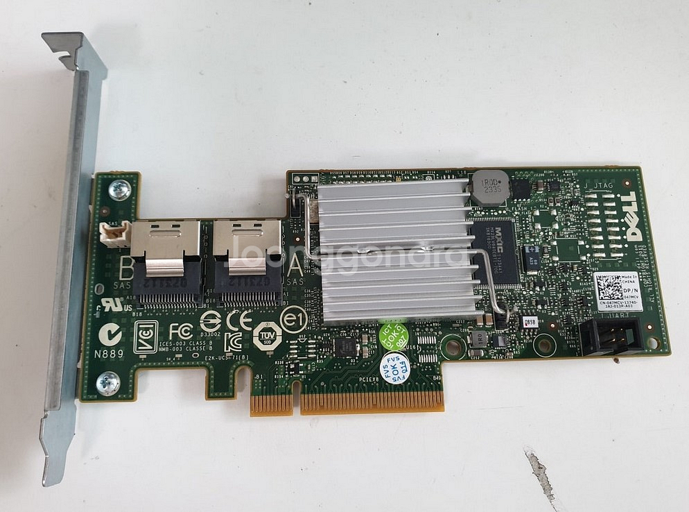 DELL H200 레이드 카드 ( IT-MODE 펌웨어로 변경 ) - SAS, SATA 지원--0