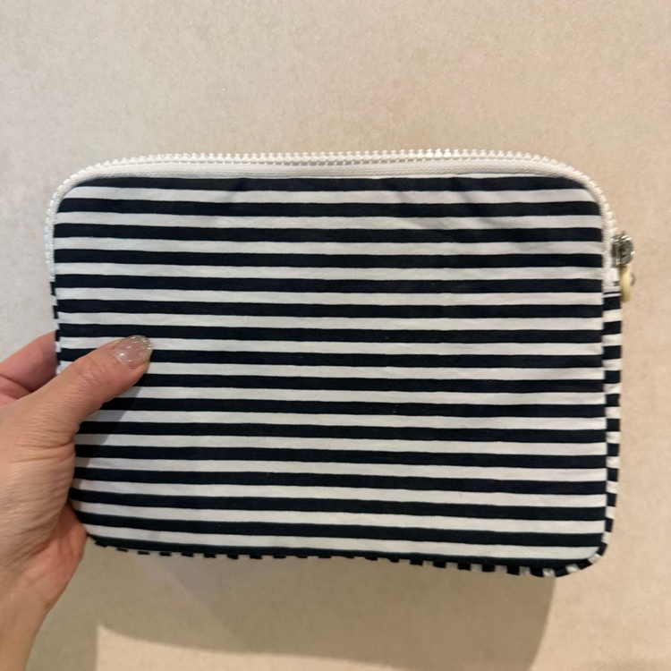 키플링 스트라이프 파우치 미사용 새상품--5
