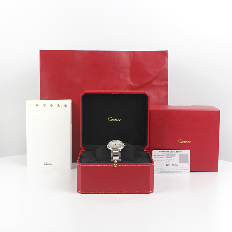 [중고명품다올] 까르띠에 발롱블루 36mm 오토매틱 스틸 워치 W6920046--1