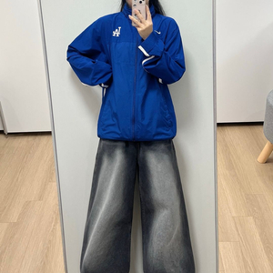 나이키 x 제뉴인 머천다이즈 LA 다저스 블루 바람막이 자켓