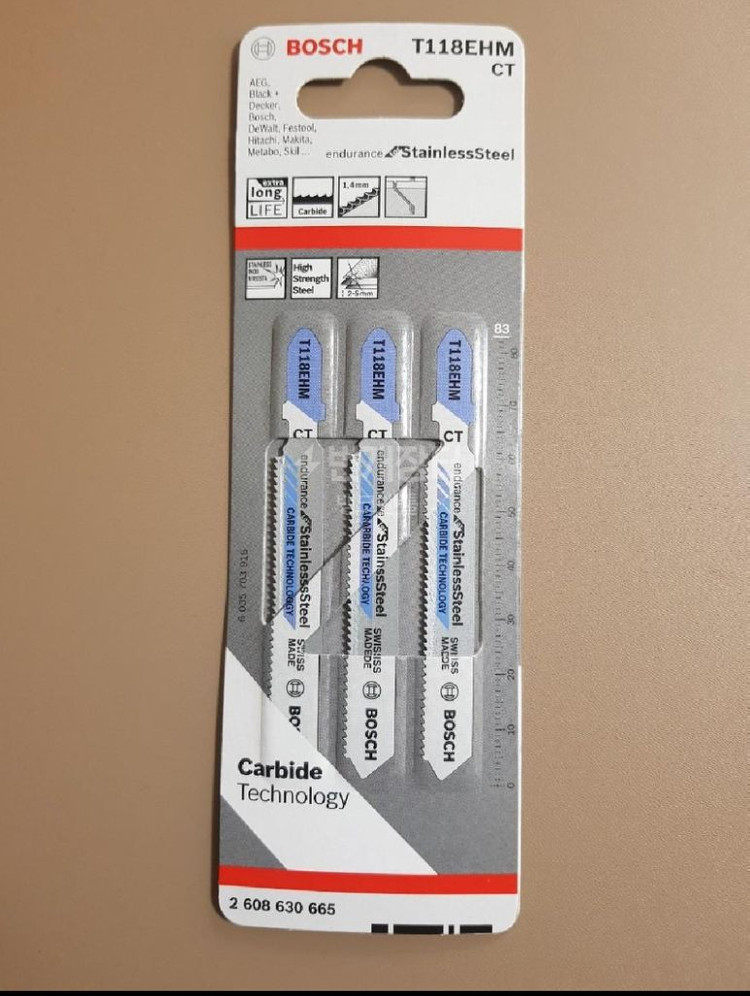 보쉬 직소날 (메탈) T118EHM 스테인레스 직쏘날--2