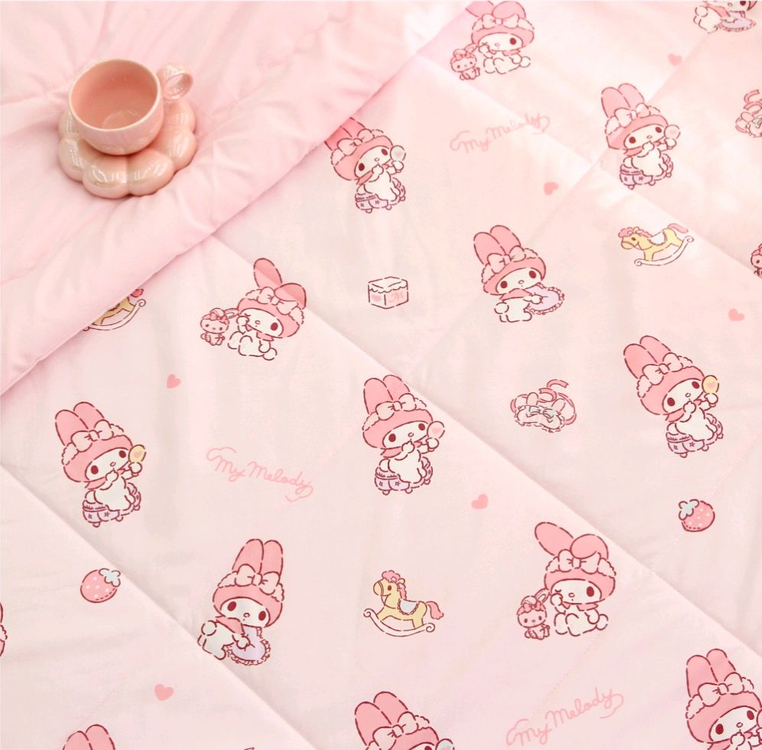 산리오 나라홈데코 시나모롤 마이멜로디 간절기 차렵이불--1