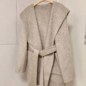 울100 후드 반코트