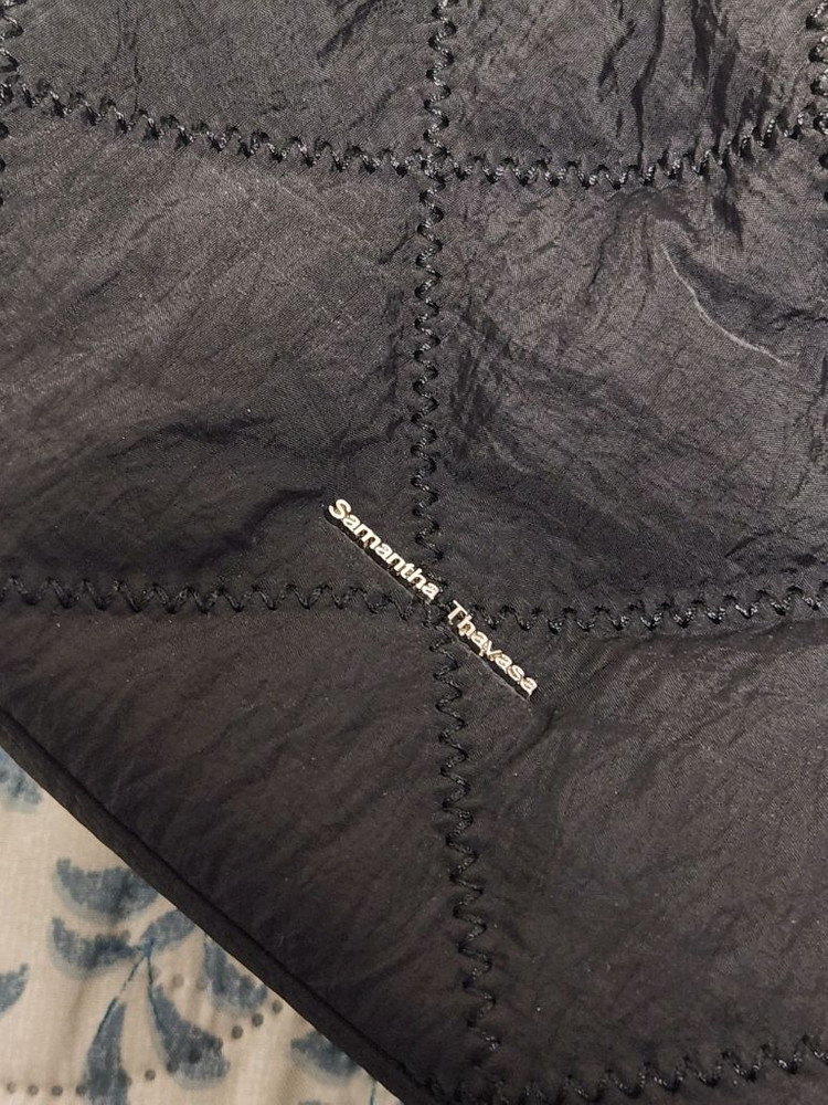 사만사타바사 블랙 퀼팅 크로스백 숄더백 토트백--3