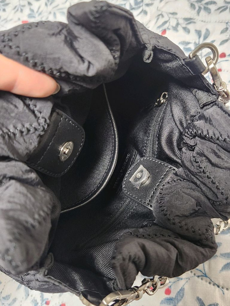 사만사타바사 블랙 퀼팅 크로스백 숄더백 토트백--4