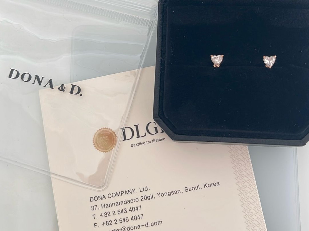 14k 도나앤디 랩다이아 2부 피어싱 (양쪽/2개)--2