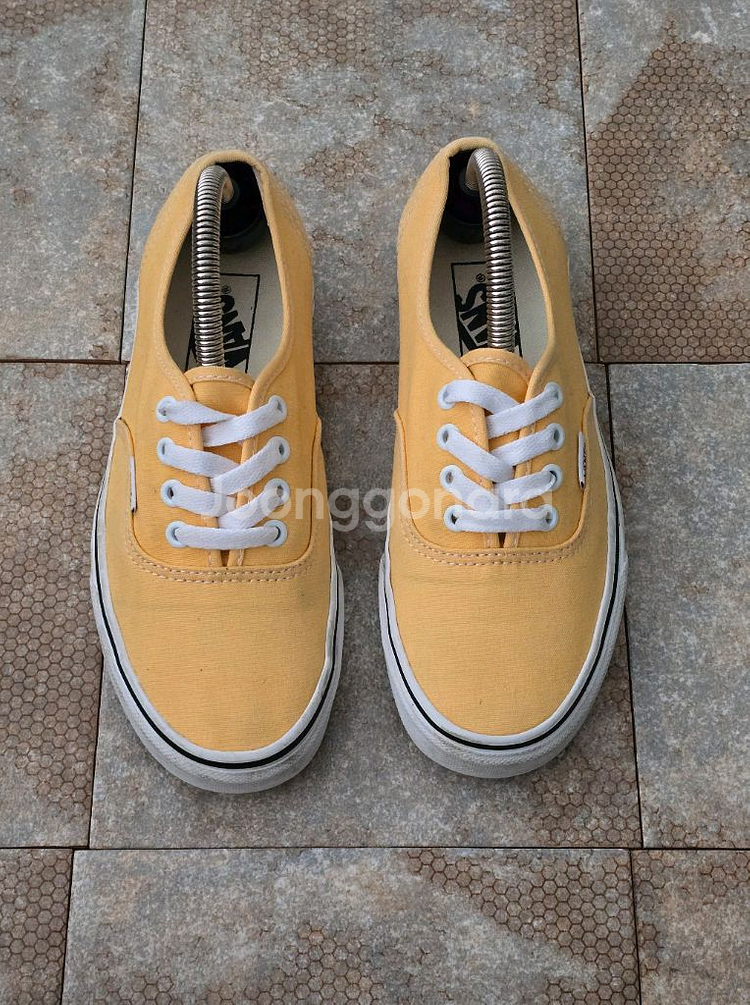 (235)반스 어센틱 옐로우 스니커즈 운동화--1