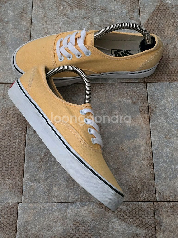 (235)반스 어센틱 옐로우 스니커즈 운동화--3