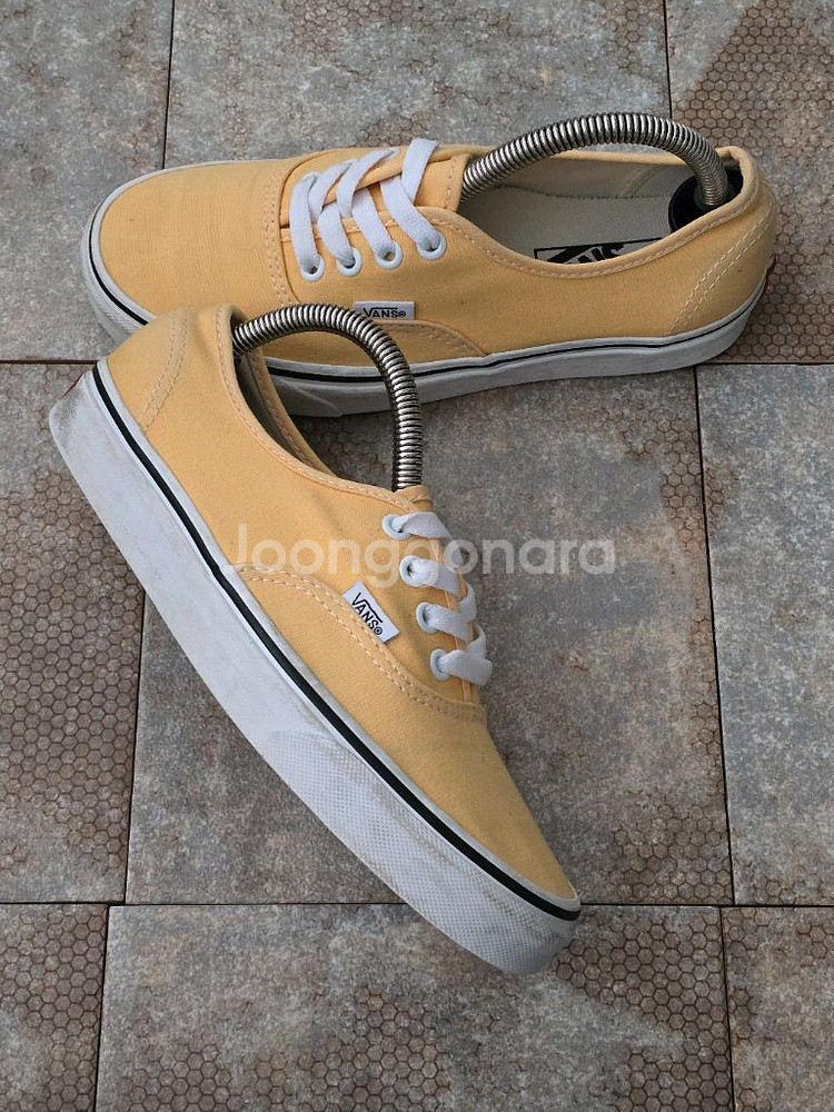 (235)반스 어센틱 옐로우 스니커즈 운동화--5